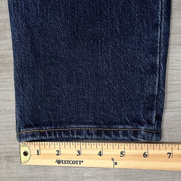 Levi’s Premium 70’s High Rise Slim Straight Jeans in Sonoma Stonewash Dark Wash - Picture 13 of 14